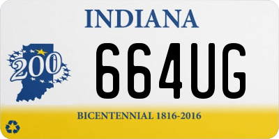 IN license plate 664UG