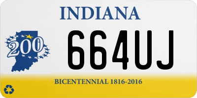 IN license plate 664UJ