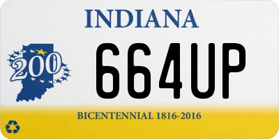 IN license plate 664UP