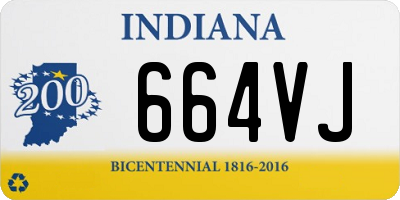 IN license plate 664VJ