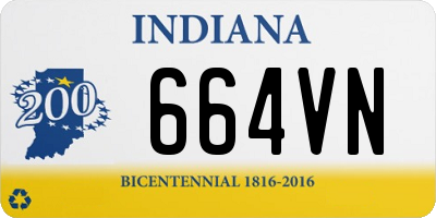 IN license plate 664VN