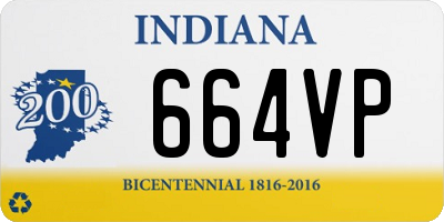 IN license plate 664VP