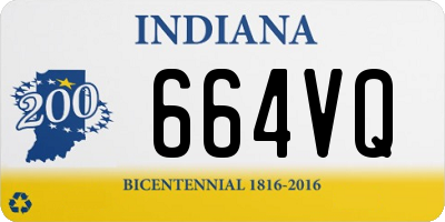 IN license plate 664VQ
