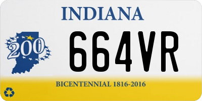 IN license plate 664VR