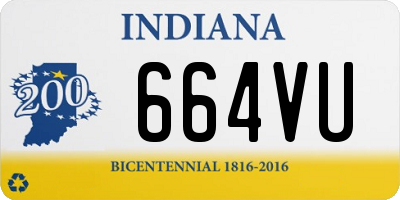 IN license plate 664VU