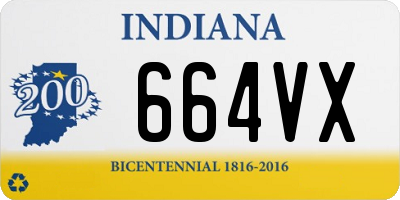 IN license plate 664VX