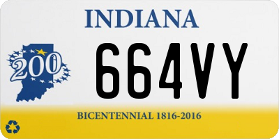 IN license plate 664VY