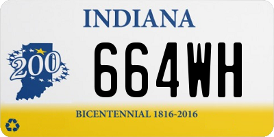 IN license plate 664WH