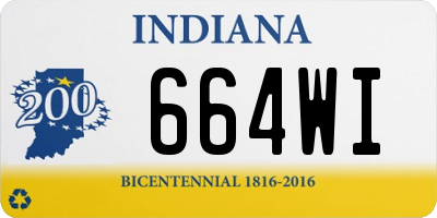 IN license plate 664WI