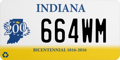 IN license plate 664WM