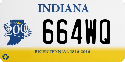 IN license plate 664WQ