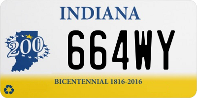 IN license plate 664WY