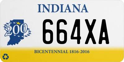 IN license plate 664XA