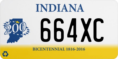 IN license plate 664XC