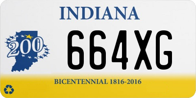 IN license plate 664XG