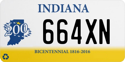 IN license plate 664XN