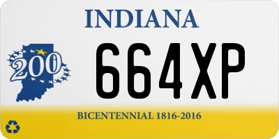 IN license plate 664XP