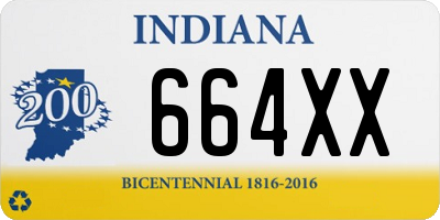 IN license plate 664XX