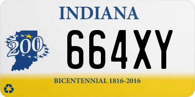 IN license plate 664XY