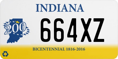 IN license plate 664XZ