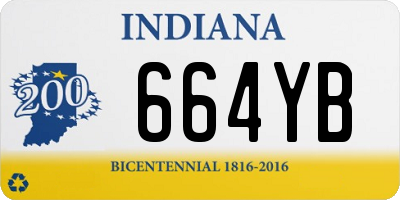 IN license plate 664YB