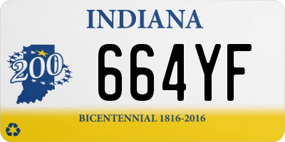 IN license plate 664YF