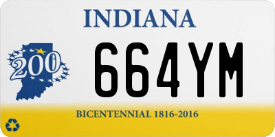 IN license plate 664YM