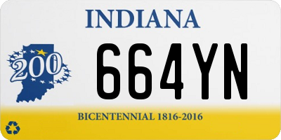 IN license plate 664YN