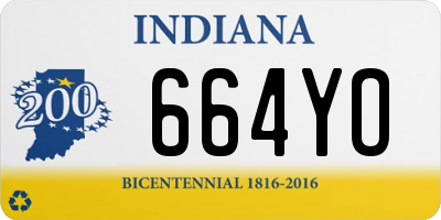 IN license plate 664YO