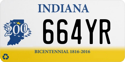 IN license plate 664YR