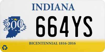 IN license plate 664YS