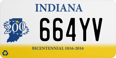 IN license plate 664YV