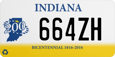 IN license plate 664ZH