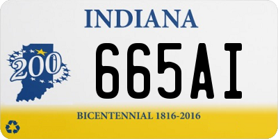 IN license plate 665AI