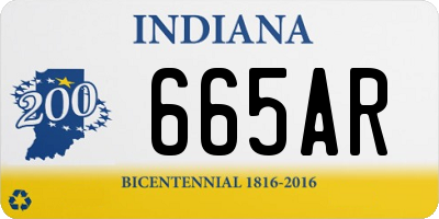IN license plate 665AR