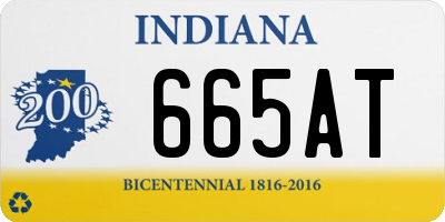 IN license plate 665AT