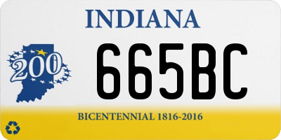 IN license plate 665BC