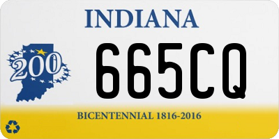 IN license plate 665CQ