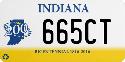 IN license plate 665CT