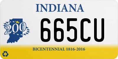 IN license plate 665CU
