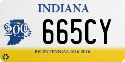 IN license plate 665CY