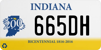 IN license plate 665DH