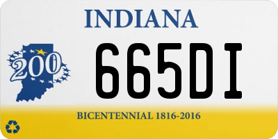 IN license plate 665DI