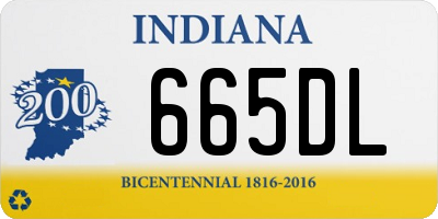 IN license plate 665DL