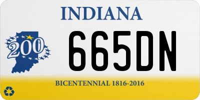 IN license plate 665DN