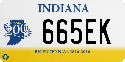IN license plate 665EK