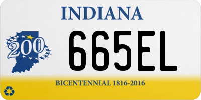 IN license plate 665EL