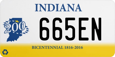 IN license plate 665EN