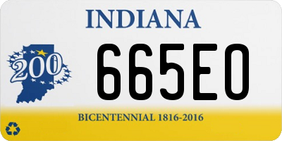 IN license plate 665EO