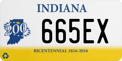 IN license plate 665EX